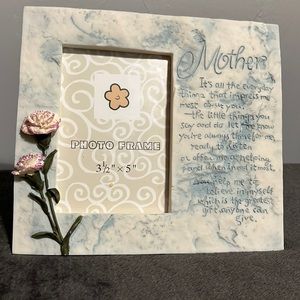“Mother” photo frame, holds 3 1/2”X 5” picture. New In Box.